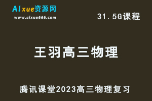 高中物理网课教程2023王羽高三物理视频教程-乐学教程网