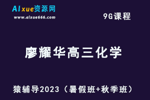 高中化学网课猿辅导2023廖耀华高三化学视频教程（暑假班+秋季班）-乐学教程网