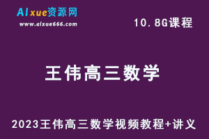 有道精品课2023王伟高三数学视频教程+讲义-乐学教程网
