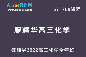 高中化学网课教程猿辅导2022廖耀华高三化学学a+班高考复习视频教程+讲义全年班（暑假班+秋季班+寒假班+春季班）-乐学教程网
