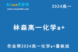 林森高中化学网课作业帮2024林森高一化学a+班教程（暑假班+秋季班）-乐学教程网