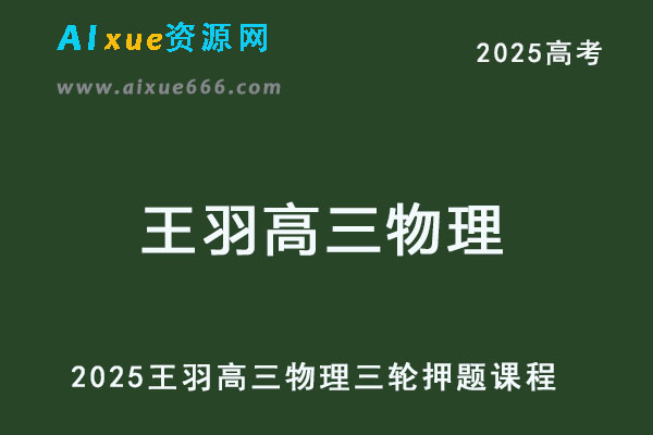 2025王羽高三物理三轮押题网课教程-乐学教程网